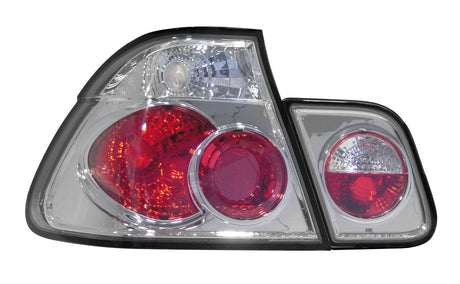 Pilot Coppia fanali posteriori - compatibile per Bmw E46 (2/98-9/01) - Cromo