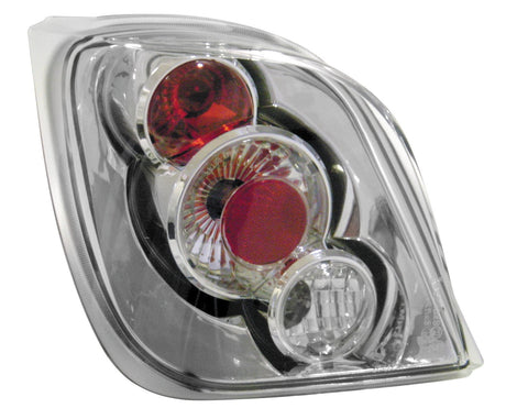 Pilot Coppia fanali posteriori - compatibile per Ford Fiesta III (1/89-12/95 ) - Cromo
