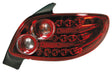 Pilot Coppia fanali posteriori LED - compatibile per Peugeot 206 (9/98>) - Rosso