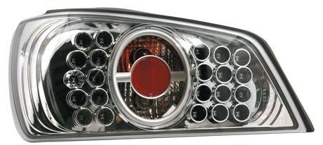 Pilot Coppia fanali posteriori LED - compatibile per Peugeot 306 (5/93-7/01) - Cromo