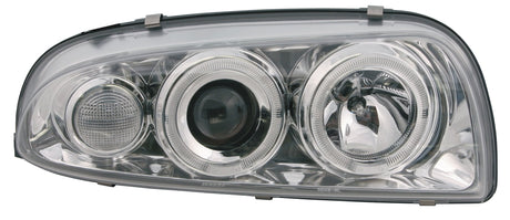 Pilot Coppia fanali anteriori Angel-Eyes - compatibile per Ford Fiesta IV (8/951/02) - Cromo