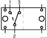 Interruttore ON-ON 2 lampadine 12 V