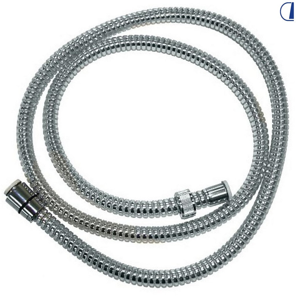 Di-Tec Tubo doccia cromato 1/2" conico 200 cm per camper