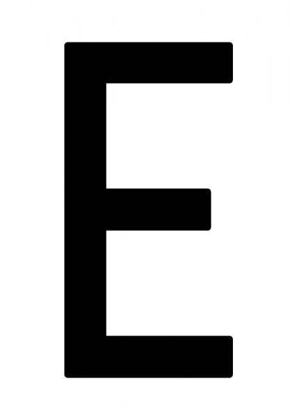 Sobre Cora 10 letras adhesivas ''E'' para placa repetidora