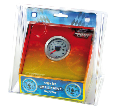 Pilot Contagiri 0-8000 RPM -  2 (52 mm) - Blue-Light - 2/4/6 cilindri