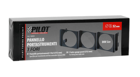 Pilot Pannello portastrumenti 3 fori (52 mm)