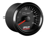 Pilot Black Analogue Gauge Series, Voltimetro -  2 (52 mm)