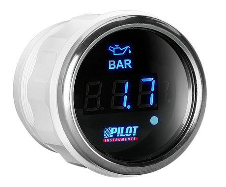 Pilot Black Digital Gauge Series, Pressione Olio -  2 (52 mm)