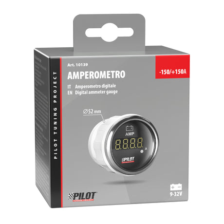 Pilot Black Digital Gauge Series, Amperometro -  2 (52 mm)