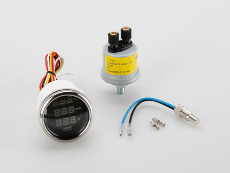 Pilot Black Digital Gauge Series, Manometro 3 in 1 -  2 (52 mm)