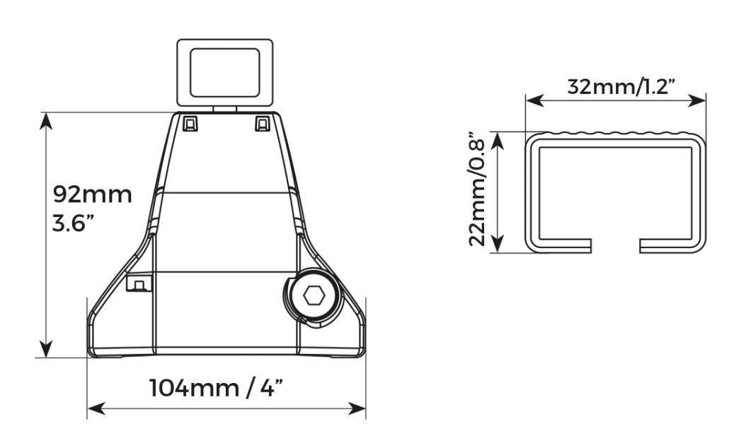 Cora Silverline Aluminium-Dachträger mit Füßen L