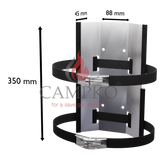 CAMPKO supporto a parete per bombola del gas  300 + 2 cinghie in acciaio inox con tenditore ad ardiglione
