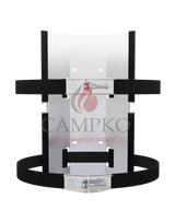 CAMPKO supporto a parete per bombola del gas  300 + 2 cinghie in acciaio inox con tenditore ad ardiglione