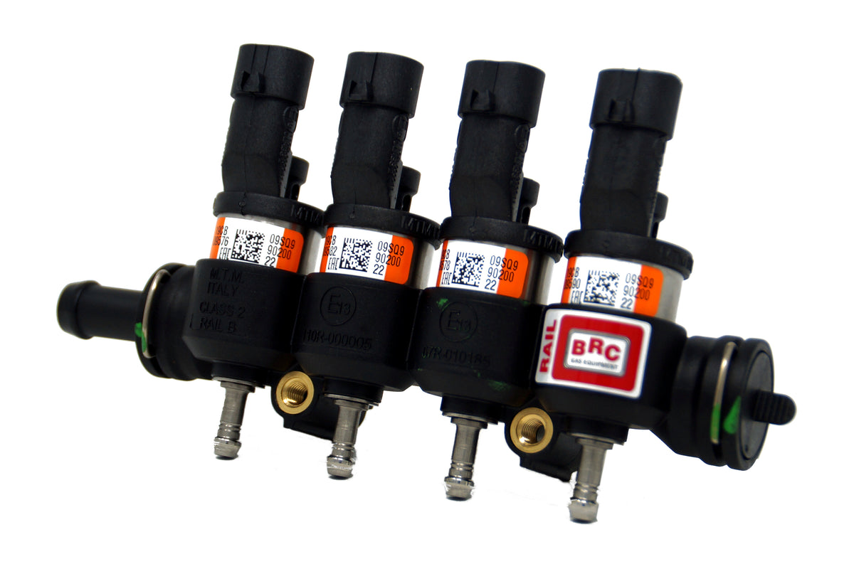 BRC rail iniettore 4 cilindri IN03 arancione (plastic)