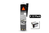 Sikaflex -522 schwarz C124 - 300 ml Packung mit 12 Stück