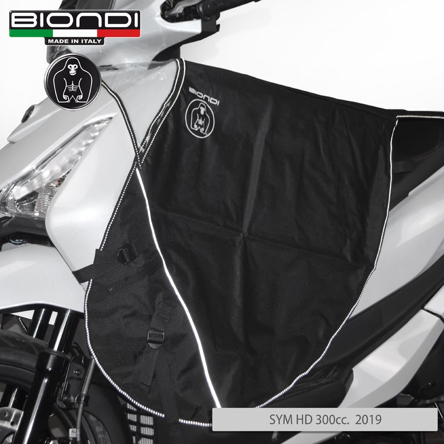 Biondi Coprirapido Coprigambe per Scooter Impermeabile Nero