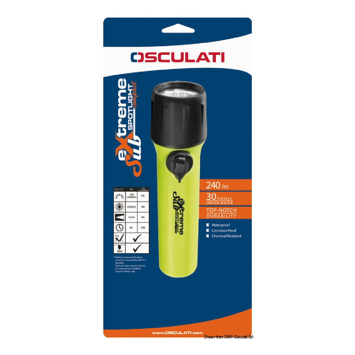 Osculati Sub-Extreme Compact 12.170.04 Unterwasser-LED-Taschenlampe