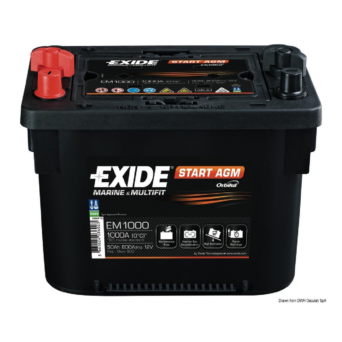 Exide Technologies Batteria Maxxima per avviamento - AmerigoStore