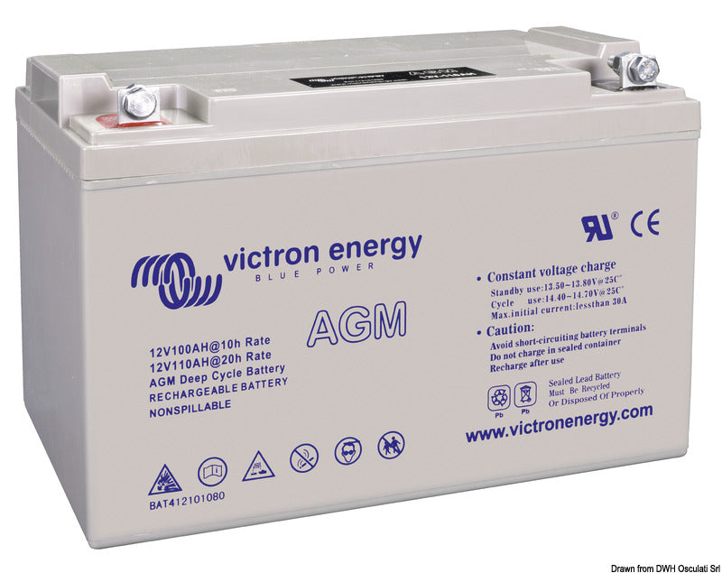 Batería de ciclo profundo AGM Victron Energy de 12 V y 165 Ah
