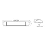 Osculati Wasserdichte LED-Tischleuchte 3500K 12/24 Volt 13.193.01