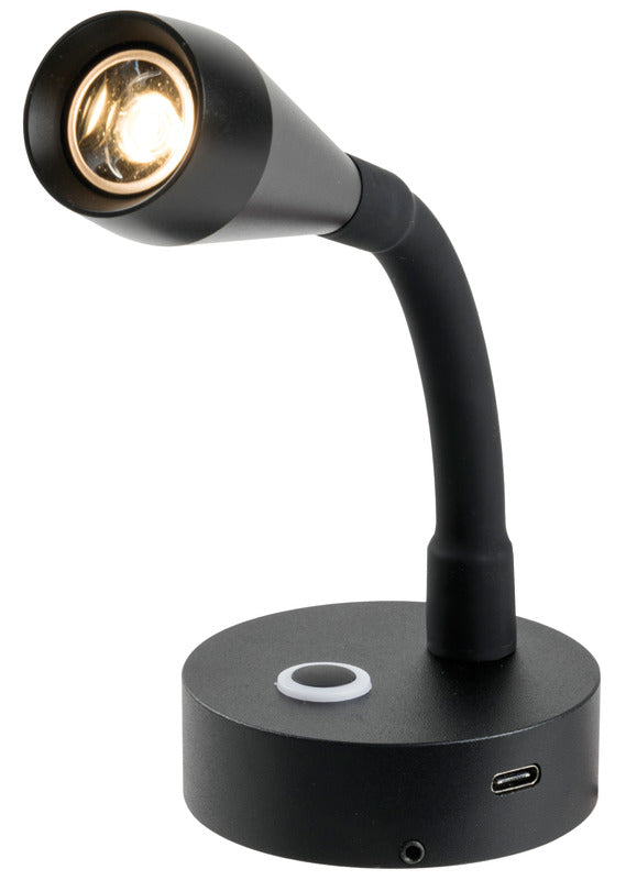 Osculati Faretto LED snodato total black 13.867.31