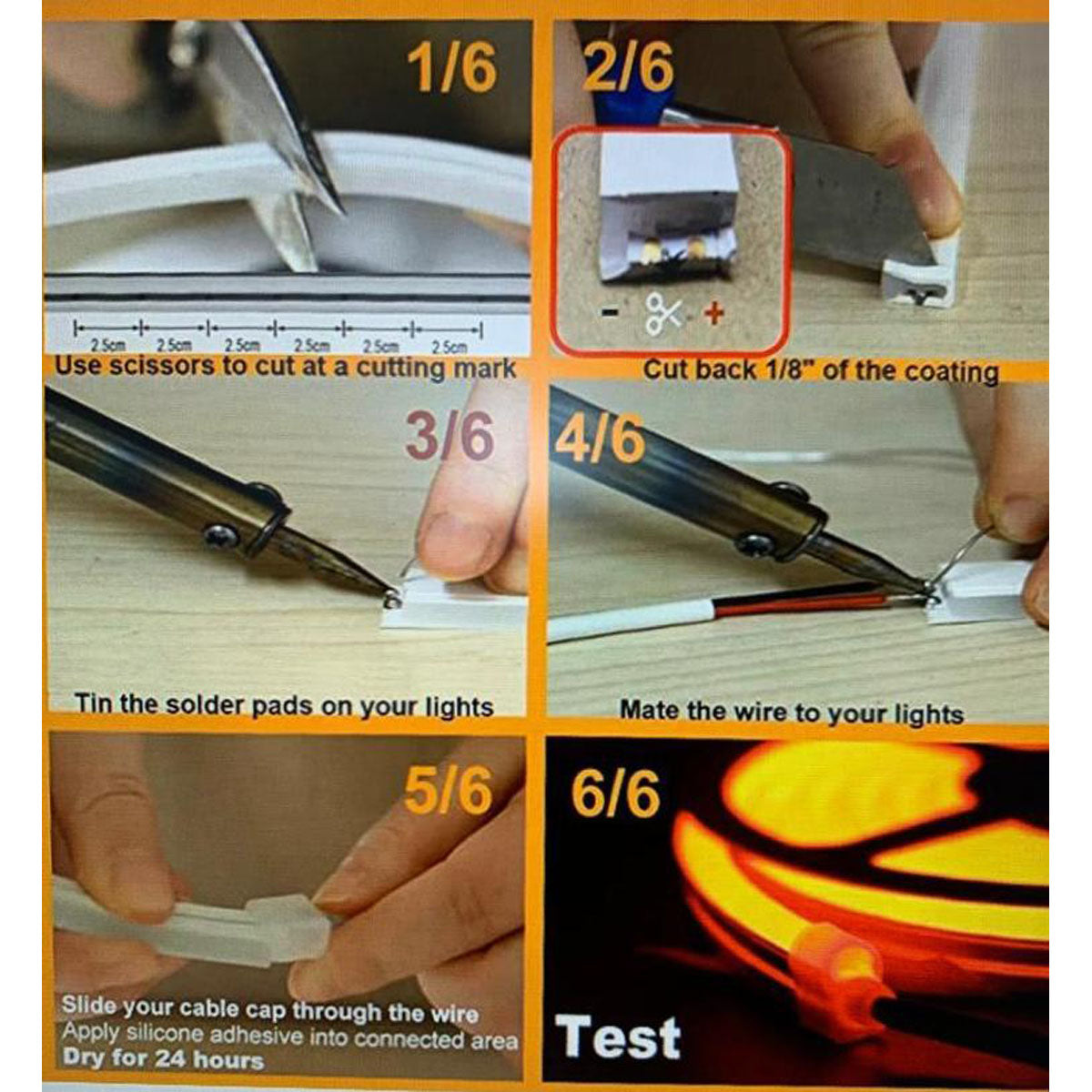 Auroled Flexible LED-Lichtleiste Blau 24V