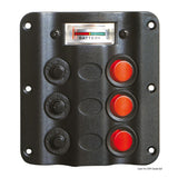 Cuadro eléctrico Osculati Wave Design con interruptores basculantes y LED 14.104.01