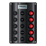 Cuadro eléctrico Osculati Wave Design con interruptores basculantes y LED 14.104.01