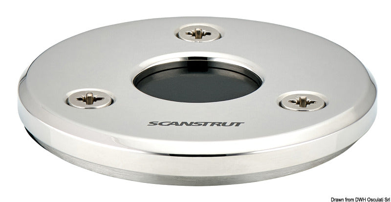 Prensaestopas de acero inoxidable de perfil bajo Scanstrut de diámetro 2/8 mm