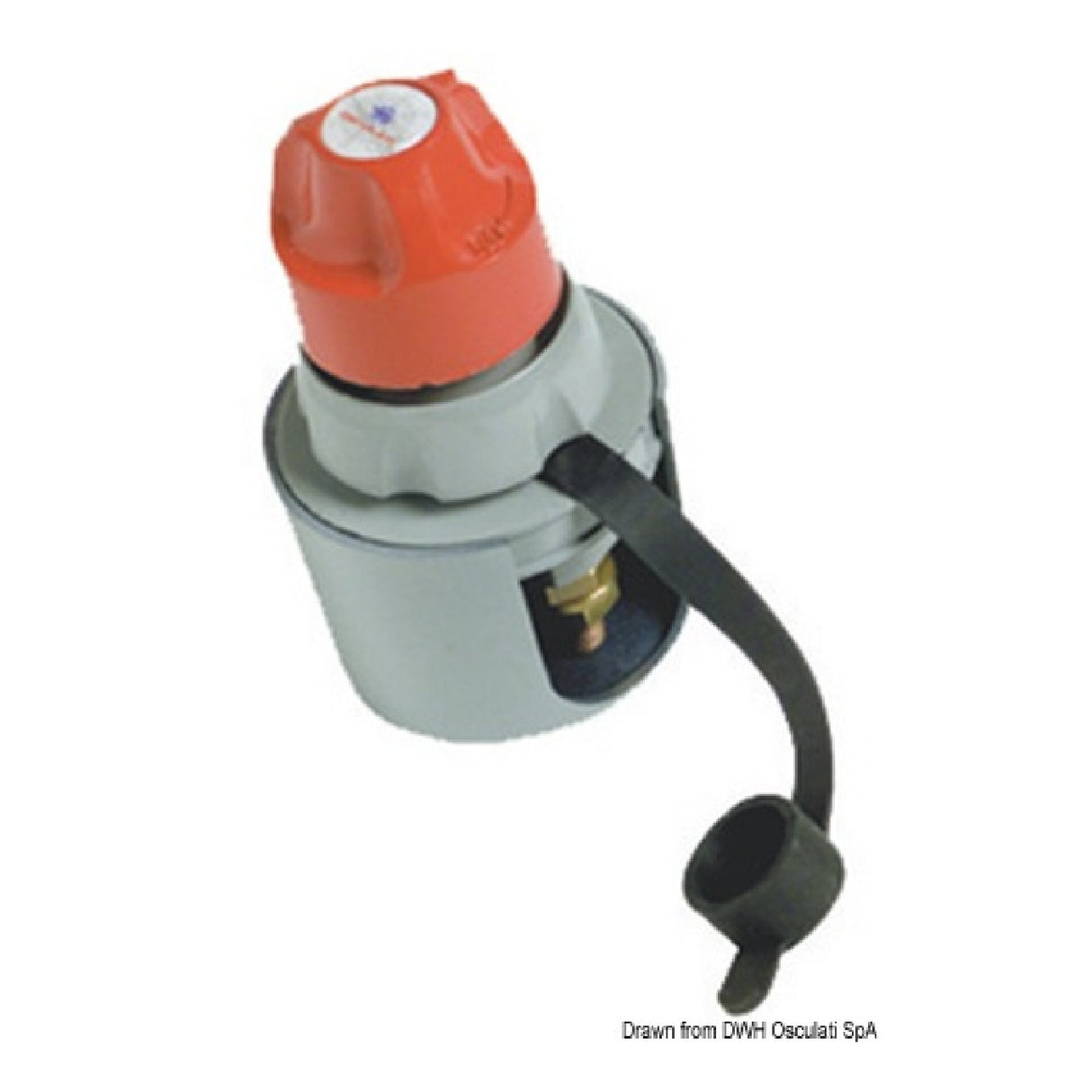 Osculati Hochleistungs-Marinebatterieschalter mit abnehmbarem Schlüssel 14.382.01