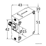 Osculati Interruttore AIRPAX/SENSATA a levetta magneto/idraulici con fusibile automatico ricaricabile