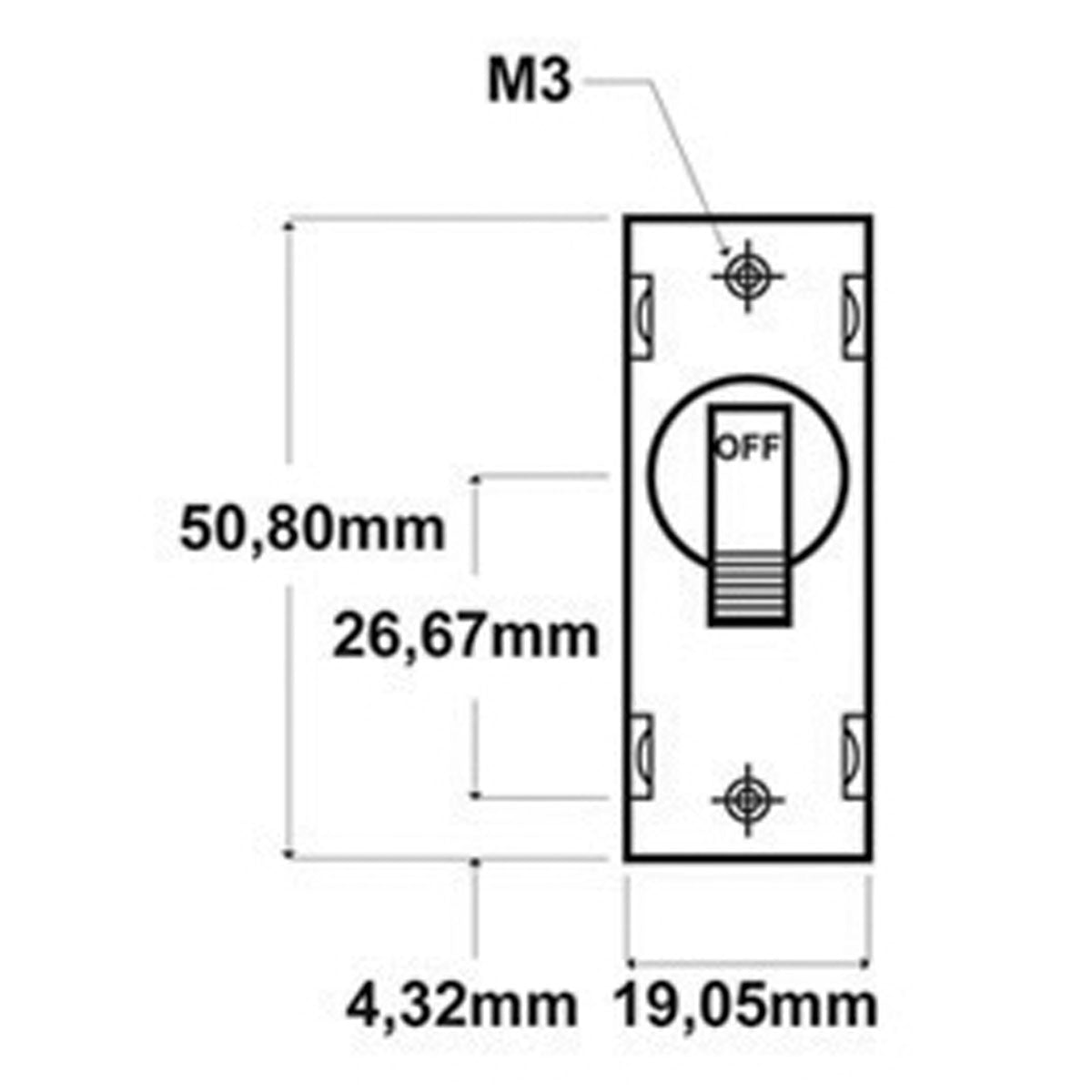 Electra Magneto idraulico Toggle A-Series CA-CC Levetta nera