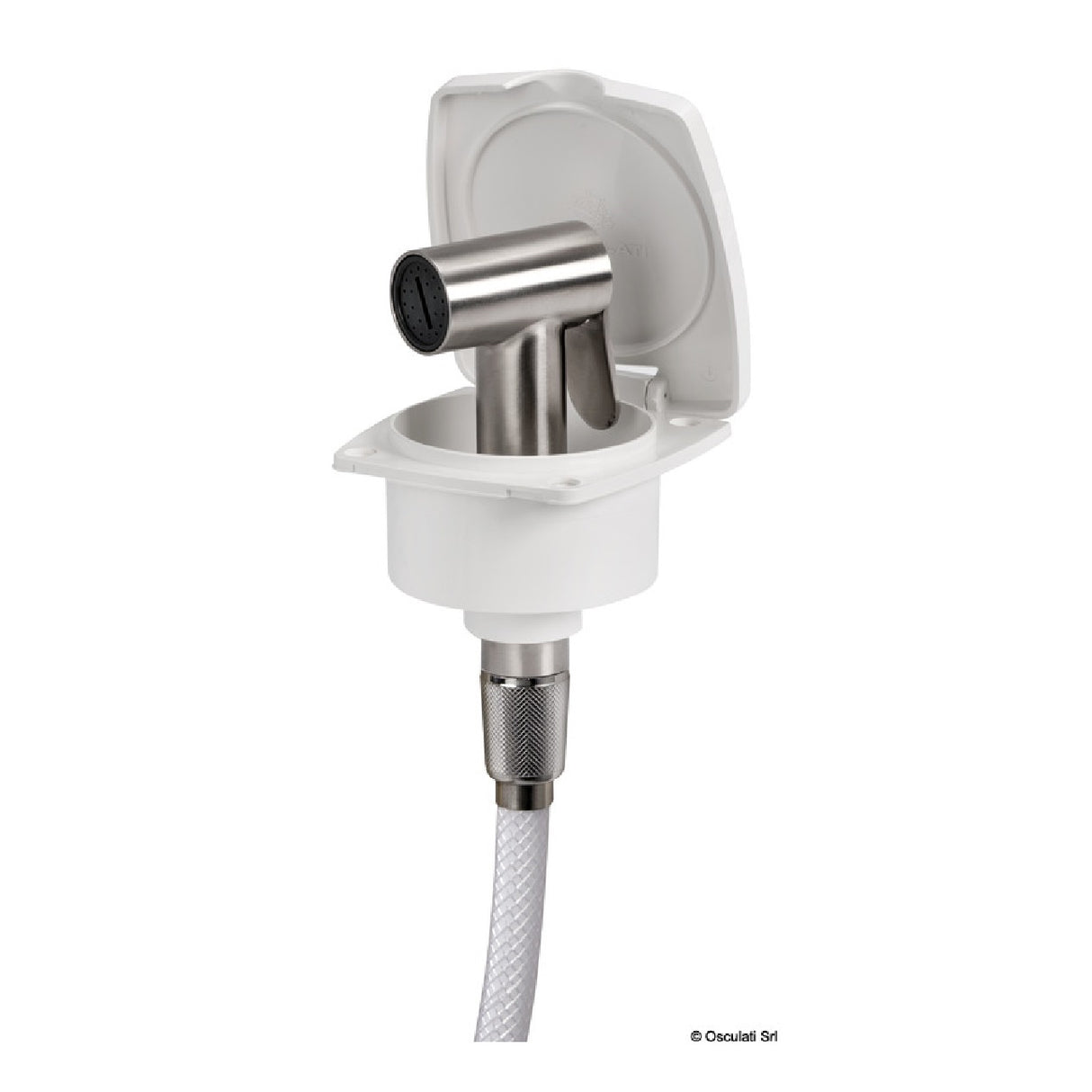 Osculati New Edge Duschkabine mit Tiger Edelstahldusche 15.164.00