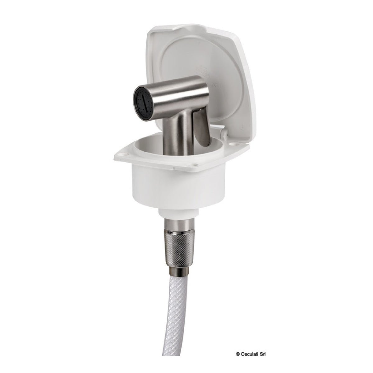 Osculati New Edge Duschkabine mit Tiger Edelstahldusche 15.164.00