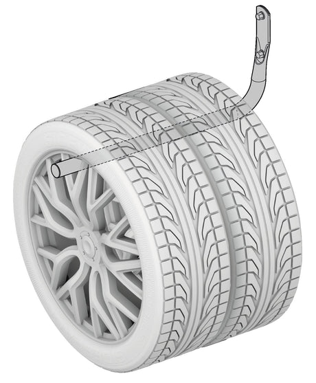 Lampa XL wheel hangers, set ganci porta gomme e cerchioni da parete 15968