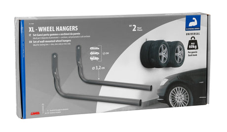 Lampa XL wheel hangers, set ganci porta gomme e cerchioni da parete 15968