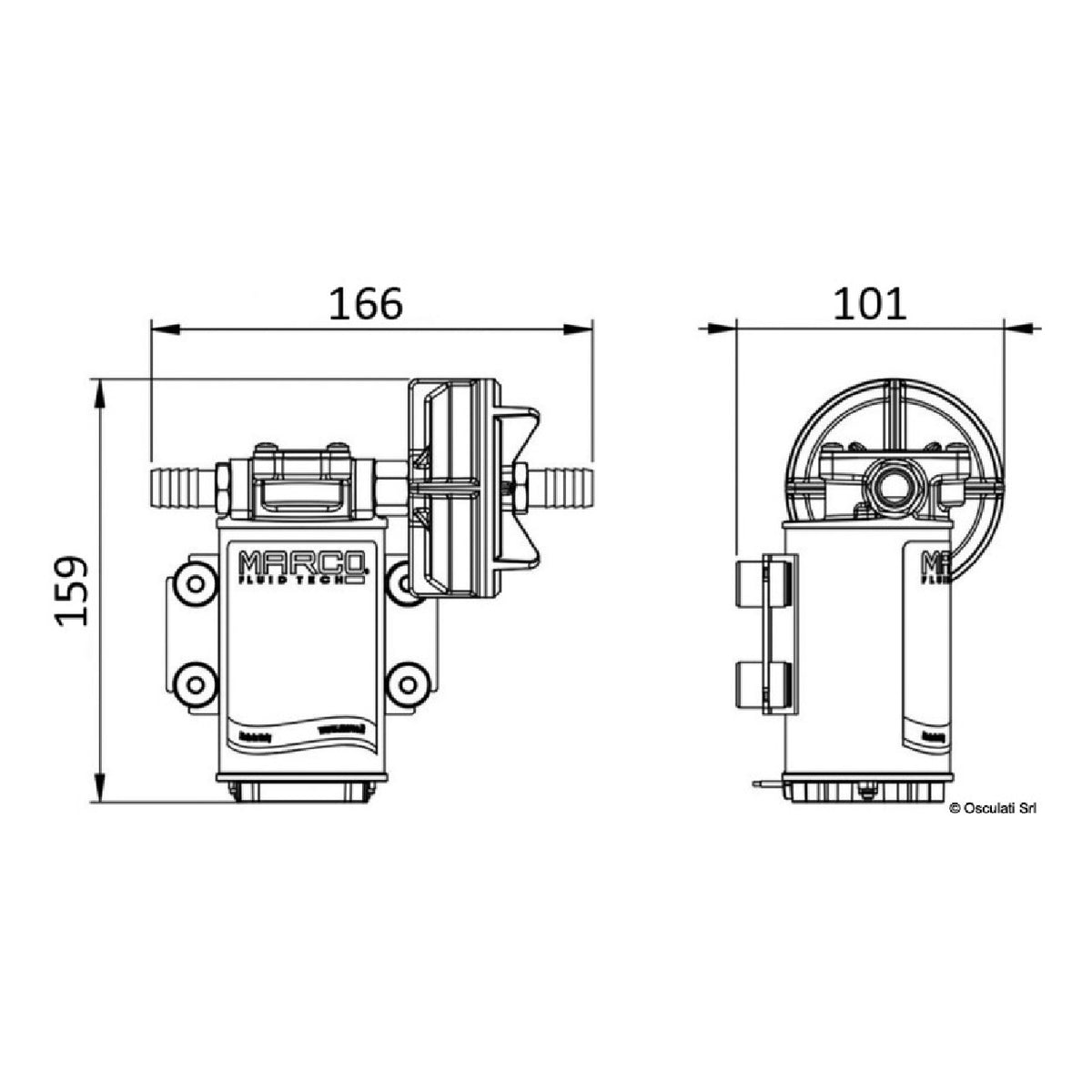 Marco Pompa autoadescante 12 V 15 l/min