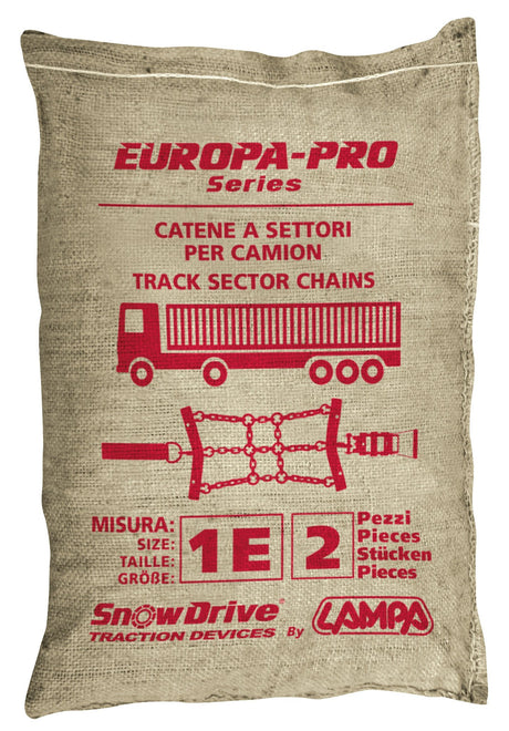 SnowDrive Catene a settori-cingoli per camion, serie Europa-Pro, 2 pz - 1E
