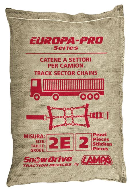 SnowDrive Catene a settori-cingoli per camion, serie Europa-Pro, 2 pz - 2E