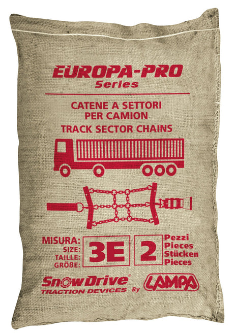 SnowDrive Catene a settori-cingoli per camion, serie Europa-Pro, 2 pz - 3E