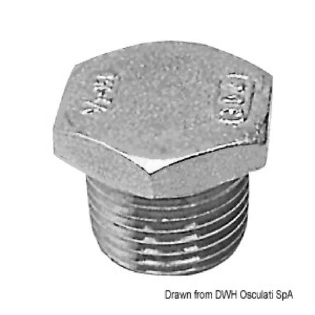 Osculati Tappo maschio in inox 17.123.01 - AmerigoStore