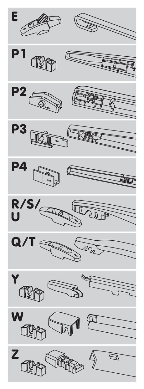 One Fit Flat, spazzola tergicristallo posteriore tipo flat 33 cm (13) 1 pz 19274