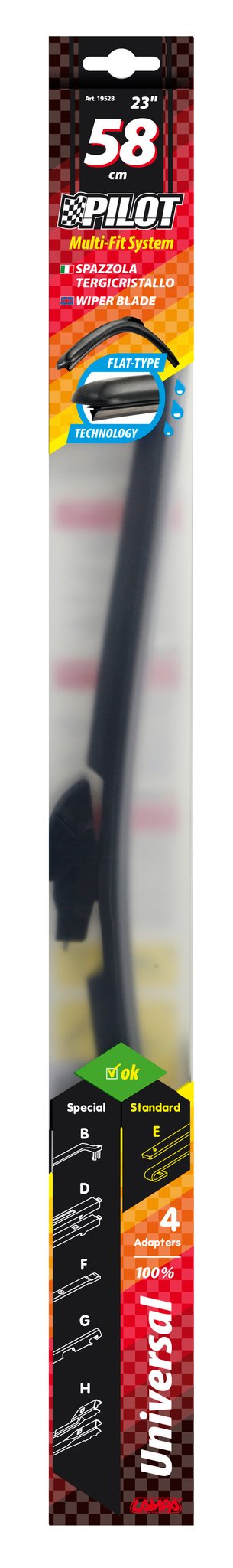Pilot, spazzola tergicristallo - 58 cm (23") - 1 pz