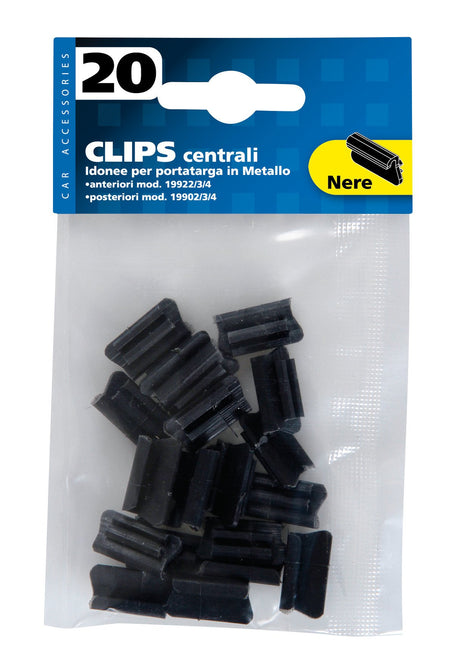 Lampa Set 20 clips centrali - Nero 19913