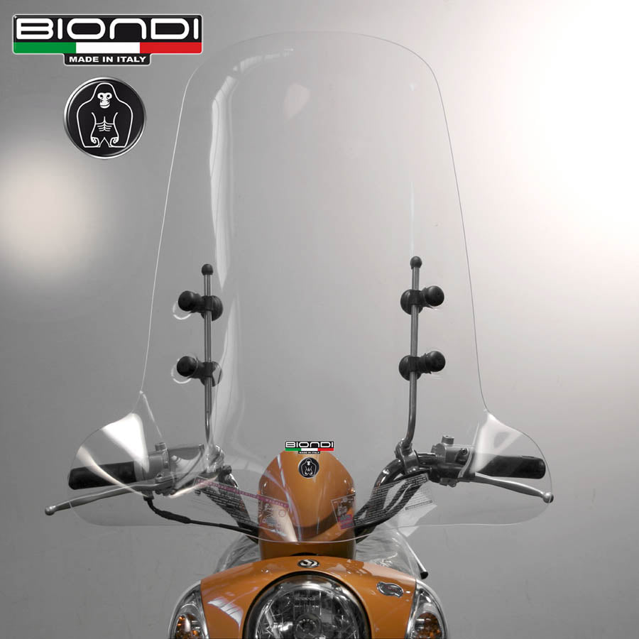 Biondi Windschutzscheibe Pro Peugeot Ludix 50 2004 mit Montageset - MPN 8061002