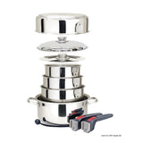 Set pentole impilabili inox