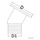 Osculati Deckfüller aus verchromtem Messing 30 20.665.02