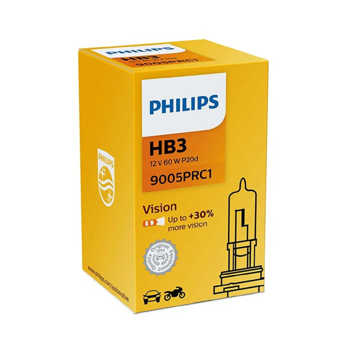 Bombilla de repuesto Philips HB3 - 12 V 60 W P20d