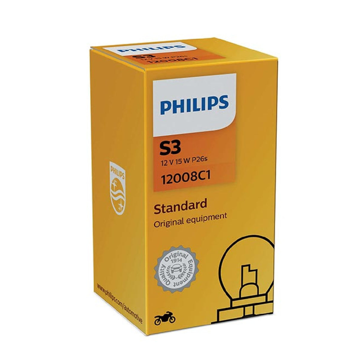 Philips S3 Ersatzlampe - 12V 15W P26s