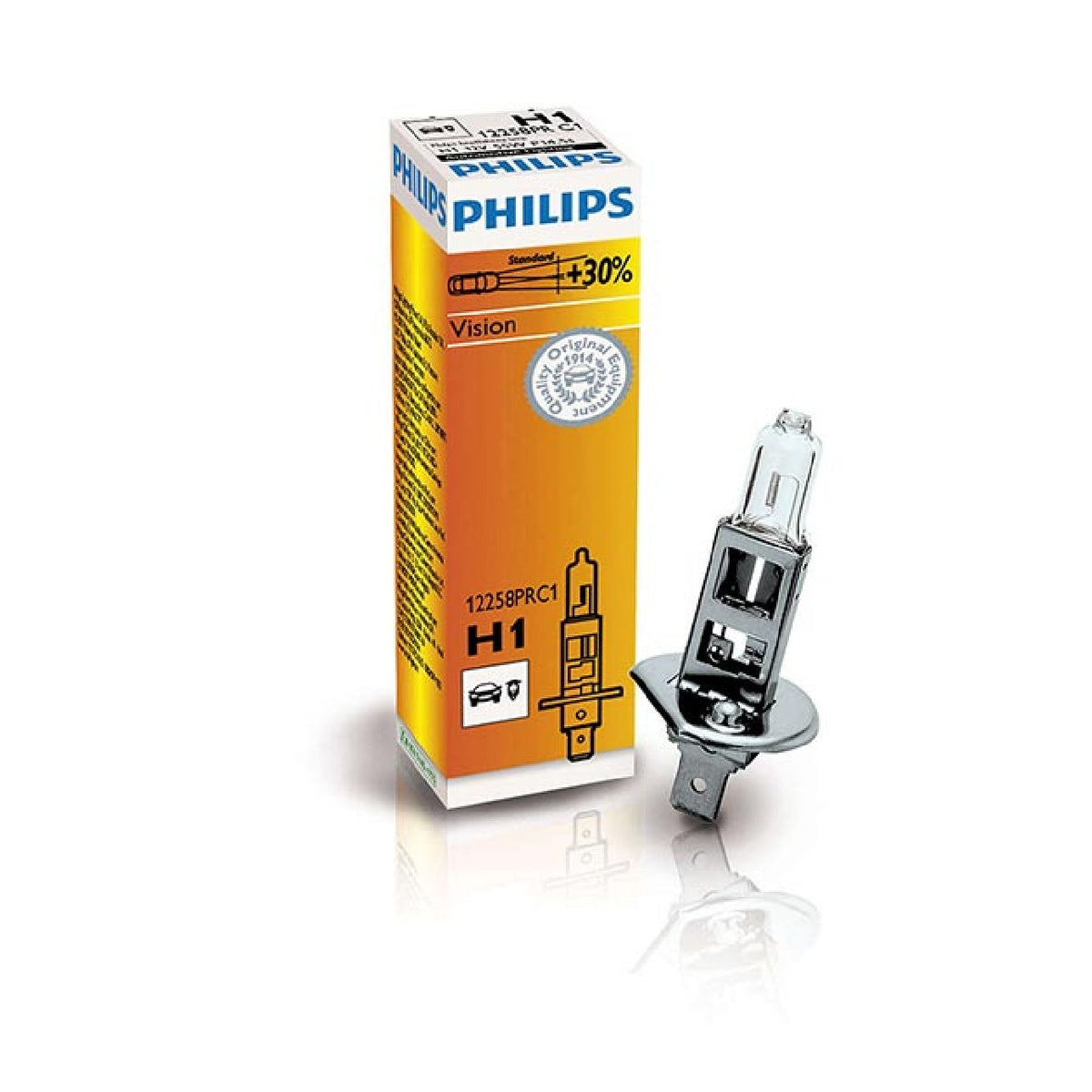 Philips H1 VISION Replacement Bulb - 12V 55W